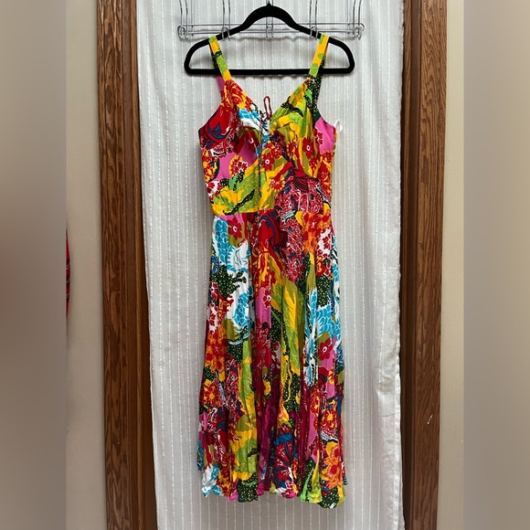 Trashy Diva L'Amour Dress in psychedelic Dragons print size 14 - Picture 2 of 7